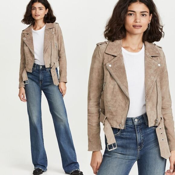 Blank NYC Jackets & Blazers - NWT BLANKNYC Suede Moto Jacket in grey